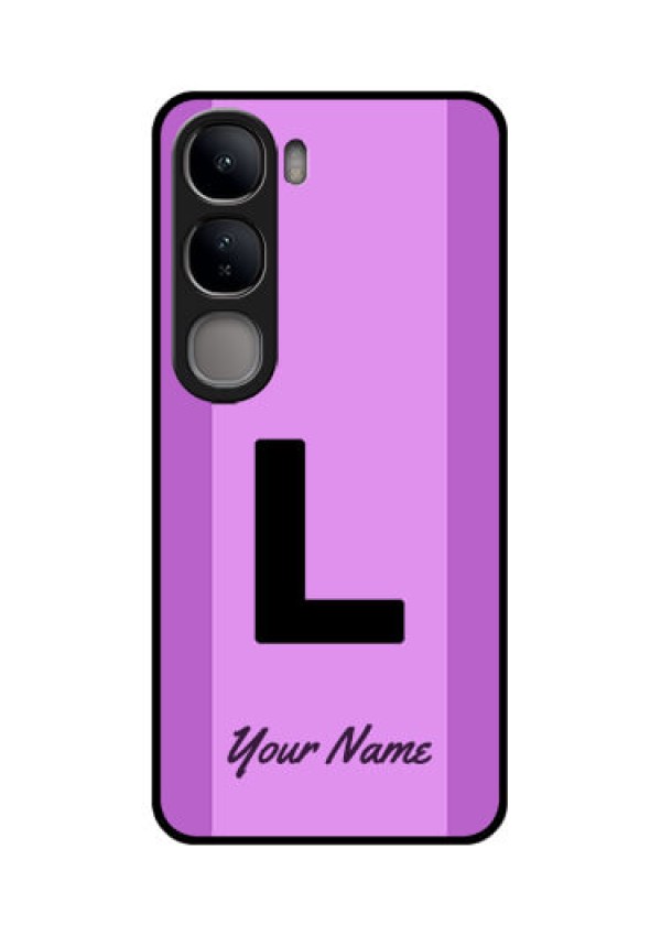 Vivo Y300 5G Custom Glass Phone CaseTricolor Custom Text Design