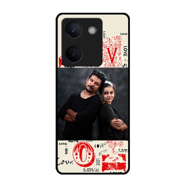 Vivo Y300 Plus 5G Custom Glass Phone Case - Trendy Love Design Case