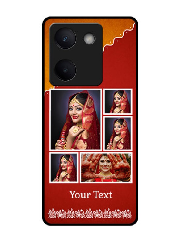 Custom Vivo Y300 Plus 5G Custom Glass Phone Case - Wedding Pic Upload Design