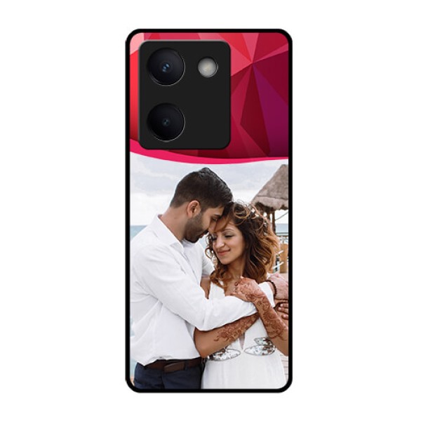 Vivo Y300 Plus 5G Custom Glass Phone Case - Red Abstract Design Vivo Y300 Plus 5G Custom Glass Phone Case - Red Abstract Design