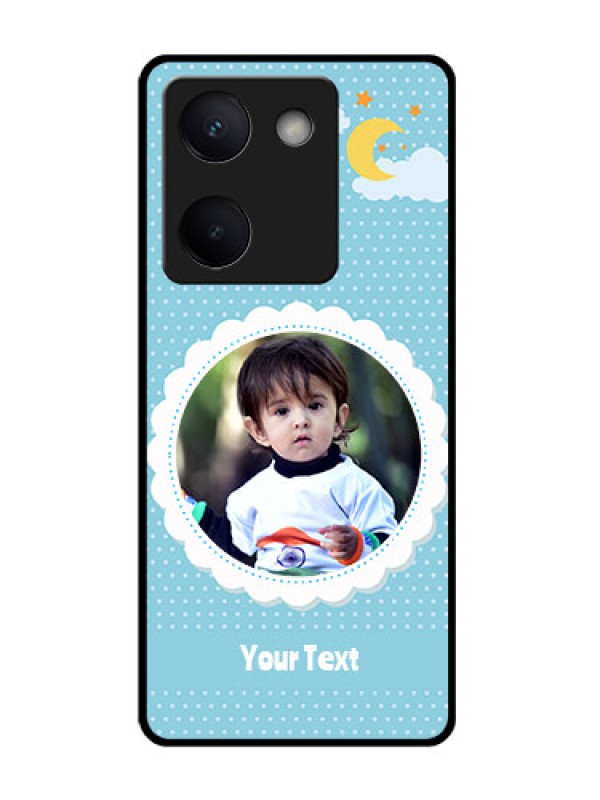 Custom Vivo Y300 Plus 5G Custom Glass Phone Case - Violet Pattern Design