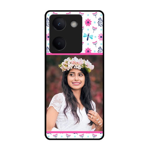 Vivo Y300 Plus 5G Custom Glass Phone Case - Colorful Flower Design
