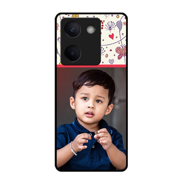Vivo Y300 Plus 5G Custom Glass Phone Case - Premium Floral Design