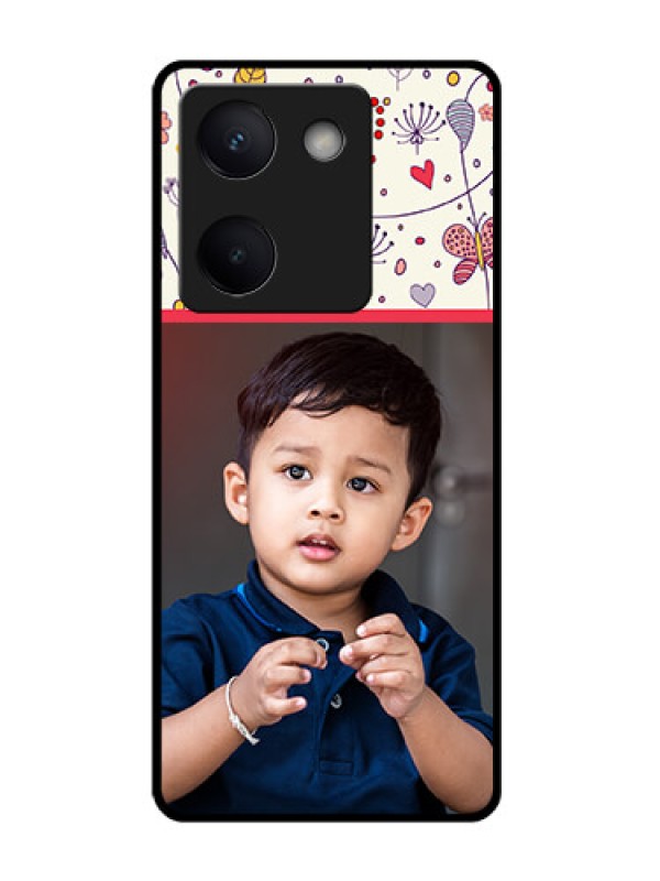 Custom Vivo Y300 Plus 5G Custom Glass Phone Case - Premium Floral Design