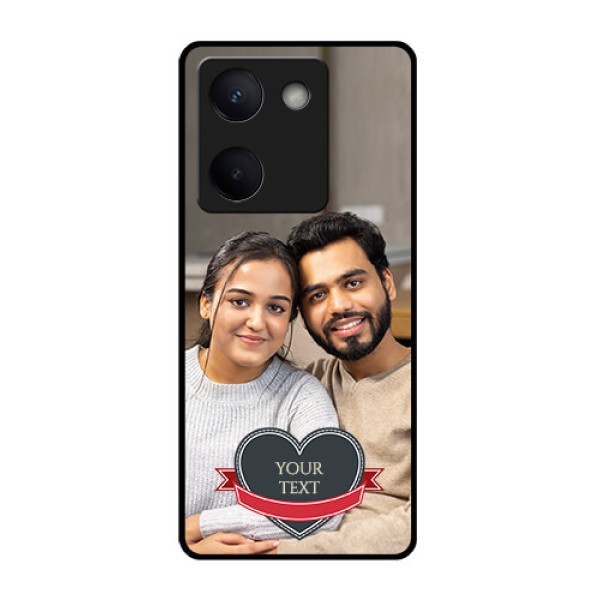 Vivo Y300 Plus 5G Custom Glass Phone Case - Just Married Couple Design