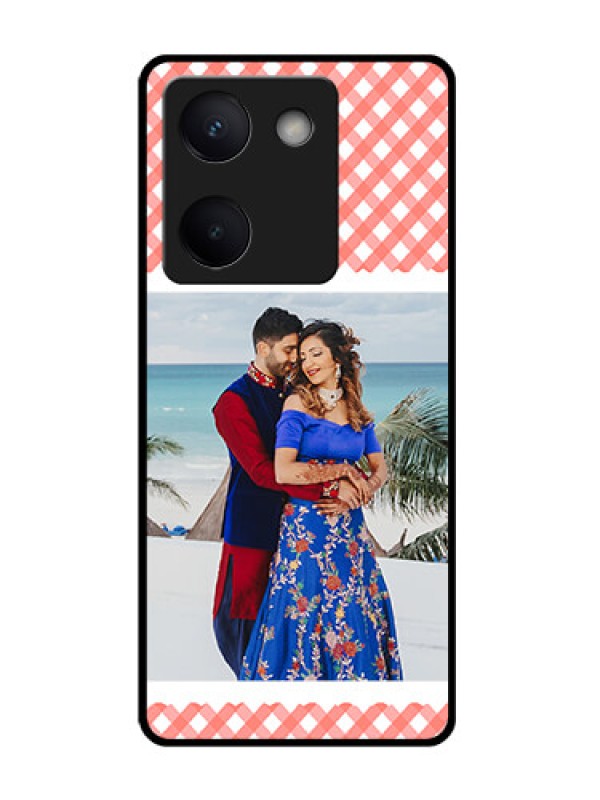 Custom Vivo Y300 Plus 5G Custom Glass Phone Case - Pink Pattern Design