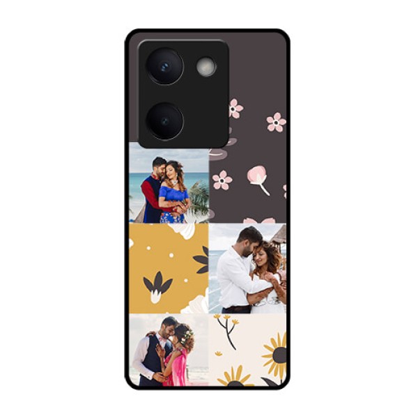 Vivo Y300 Plus 5G Custom Glass Phone Case - 3 Images With Floral Design Vivo Y300 Plus 5G Custom Glass Phone Case - 3 Images With Floral Design