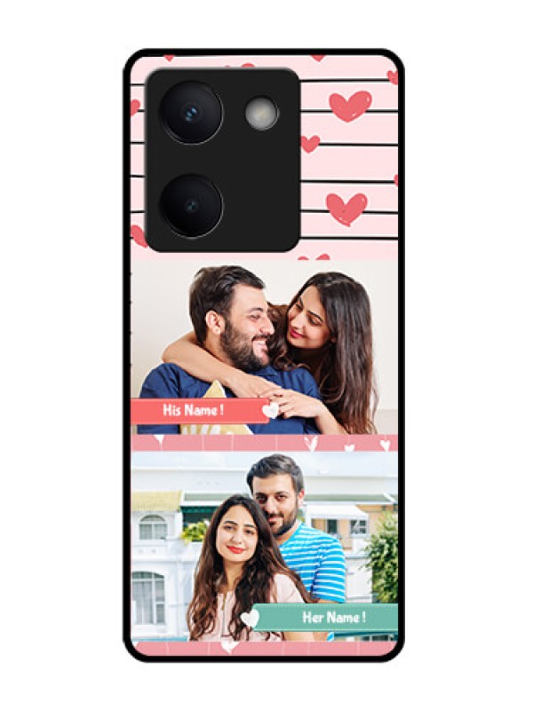 Custom Vivo Y300 Plus 5G Custom Glass Phone Case - Photo With Heart Design