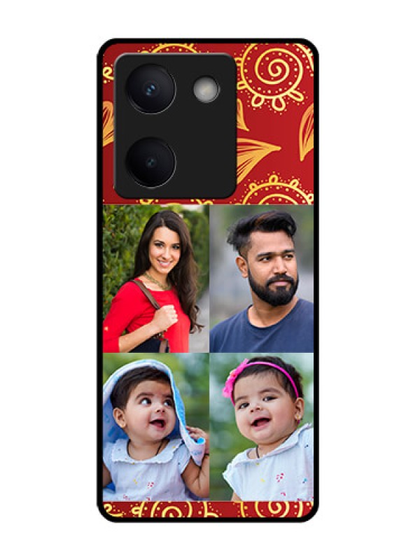 Custom Vivo Y300 Plus 5G Custom Glass Phone Case - 4 Image Traditional Design