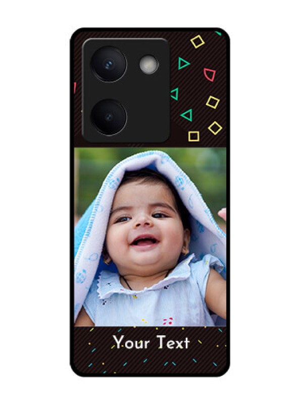 Custom Vivo Y300 Plus 5G Custom Glass Phone Case - With Confetti Birthday Design