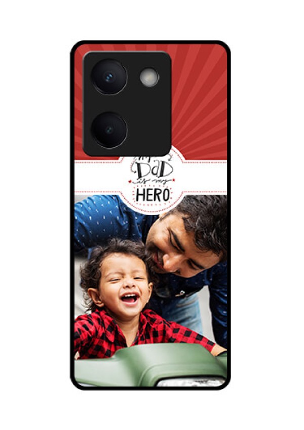 Vivo Y300 Plus 5G Custom Glass Phone Case - My Dad Hero Design