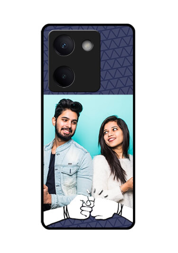 Vivo Y300 Plus 5G Custom Glass Phone Case - With Best Friends Design