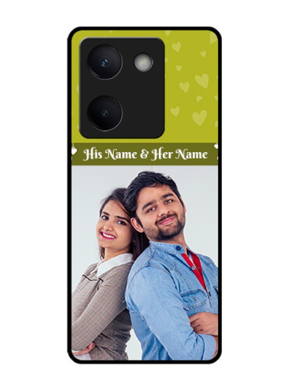 Custom Vivo Y300 Plus 5G Custom Glass Phone Case - You and Me Heart Design