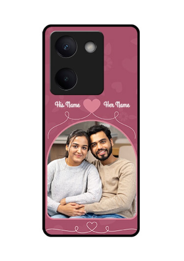 Vivo Y300 Plus 5G Custom Glass Phone Case - Love Floral Design