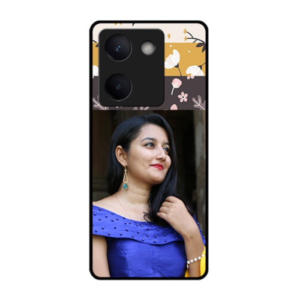 Vivo Y300 Plus 5G Custom Glass Phone Case - Stylish Floral Design Vivo Y300 Plus 5G Custom Glass Phone Case - Stylish Floral Design