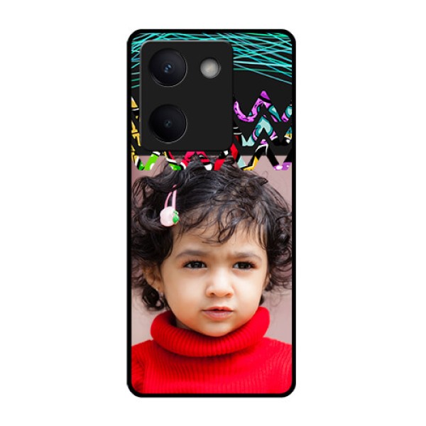 Vivo Y300 Plus 5G Custom Glass Phone Case - Neon Abstract Design