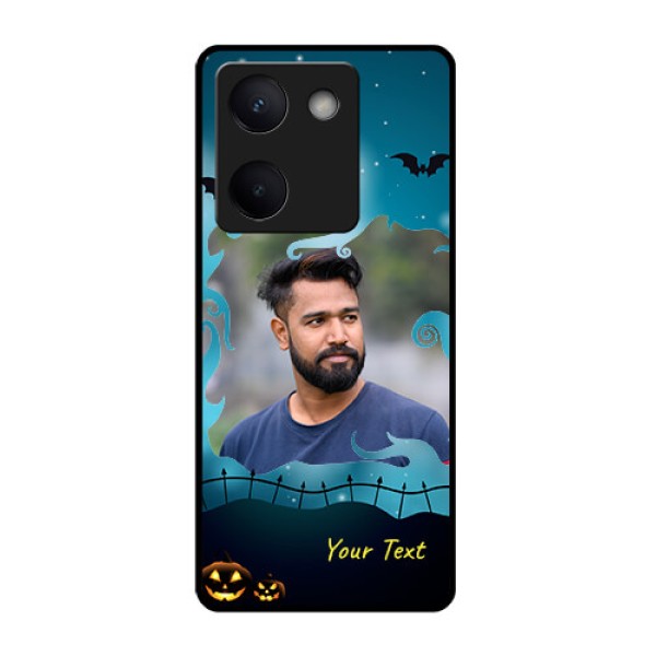 Vivo Y300 Plus 5G Custom Glass Phone Case - Halloween Frame Design