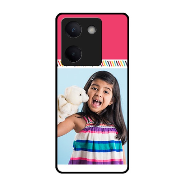 Vivo Y300 Plus 5G Custom Glass Phone Case - Line Art Design