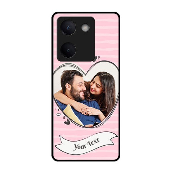 Vivo Y300 Plus 5G Custom Glass Phone Case - Vintage Heart Design