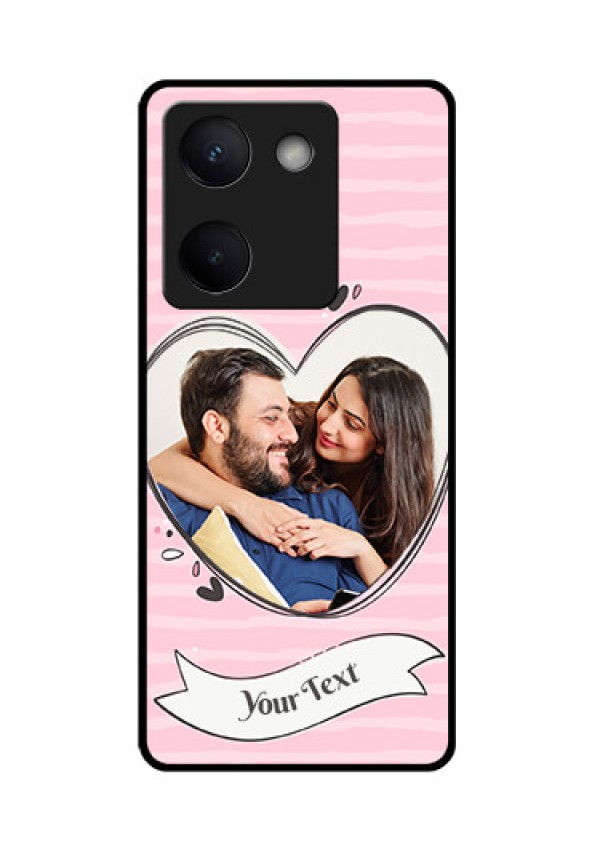 Vivo Y300 Plus 5G Custom Glass Phone Case - Vintage Heart Design