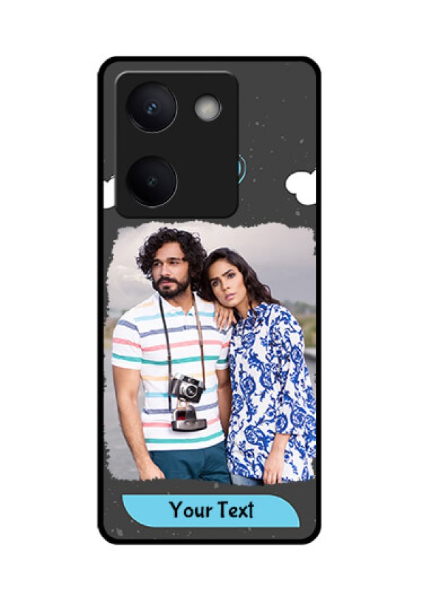 Vivo Y300 Plus 5G Custom Glass Phone Case - Splashes With Love Doodles Design