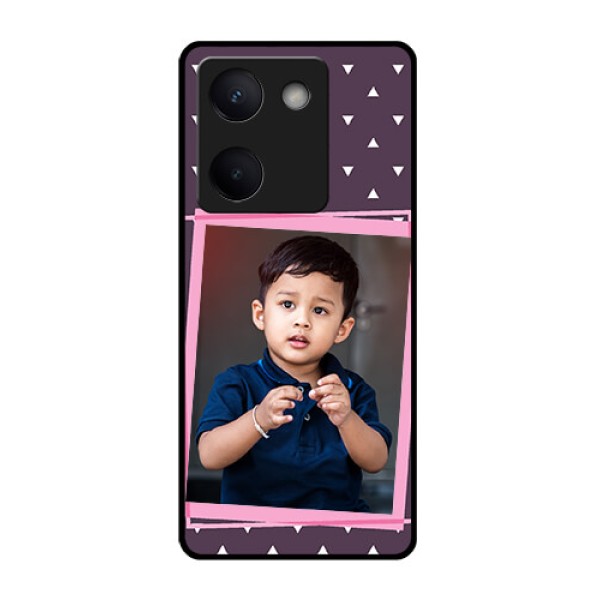Vivo Y300 Plus 5G Custom Glass Phone Case - Triangle Pattern Dotted Design Vivo Y300 Plus 5G Custom Glass Phone Case - Triangle Pattern Dotted Design