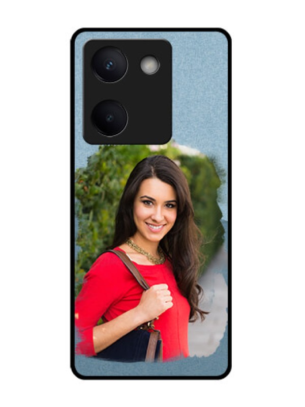 Custom Vivo Y300 Plus 5G Custom Glass Phone Case - Grunge Line Art Design