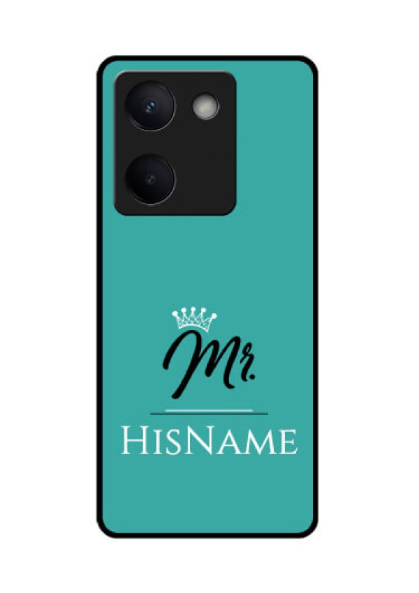 Vivo Y300 Plus 5G Custom Glass Phone Case - Mr With Name Design