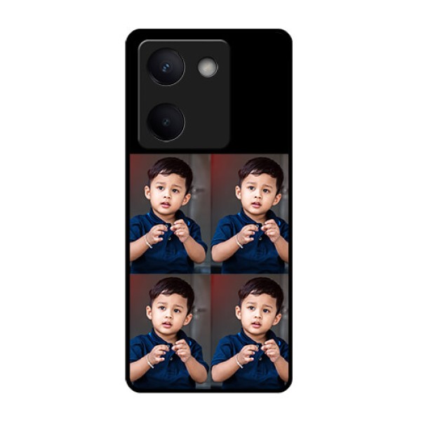 Vivo Y300 Plus 5G Custom Glass Phone Case - 4 Image Holder Design