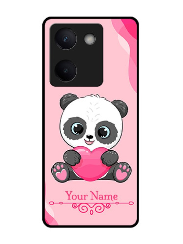 Custom Vivo Y300 Plus 5G Custom Glass Phone Case - Cute Panda Design