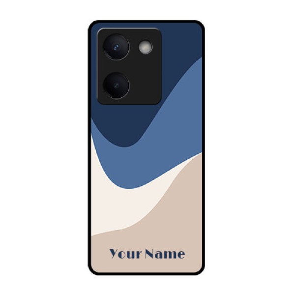 Vivo Y300 Plus 5G Custom Glass Phone Case - Abstract Drip Art Design
