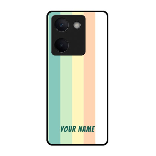 Vivo Y300 Plus 5G Custom Glass Phone Case - Multi - Colour Stripes Design Vivo Y300 Plus 5G Custom Glass Phone Case - Multi - Colour Stripes Design