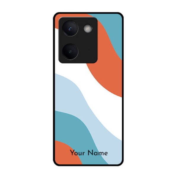 Vivo Y300 Plus 5G Custom Glass Phone Case - Coloured Waves Design