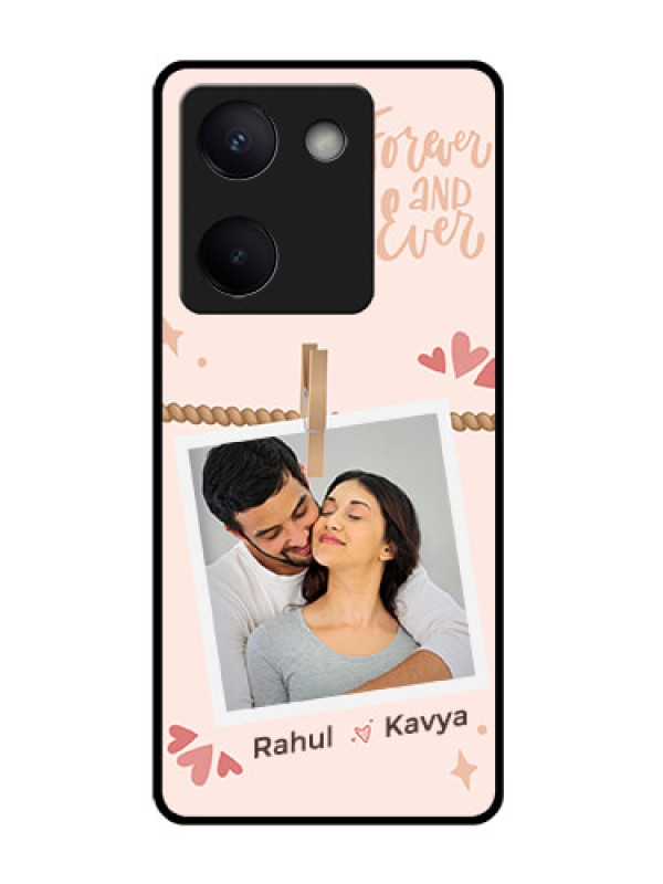 Custom Vivo Y300 Plus 5G Custom Glass Phone Case - Forever And Ever Love Design