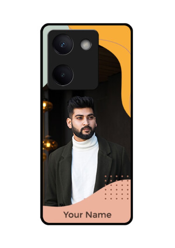 Vivo Y300 Plus 5G Custom Glass Phone Case - Tri - Coloured Overlay Design