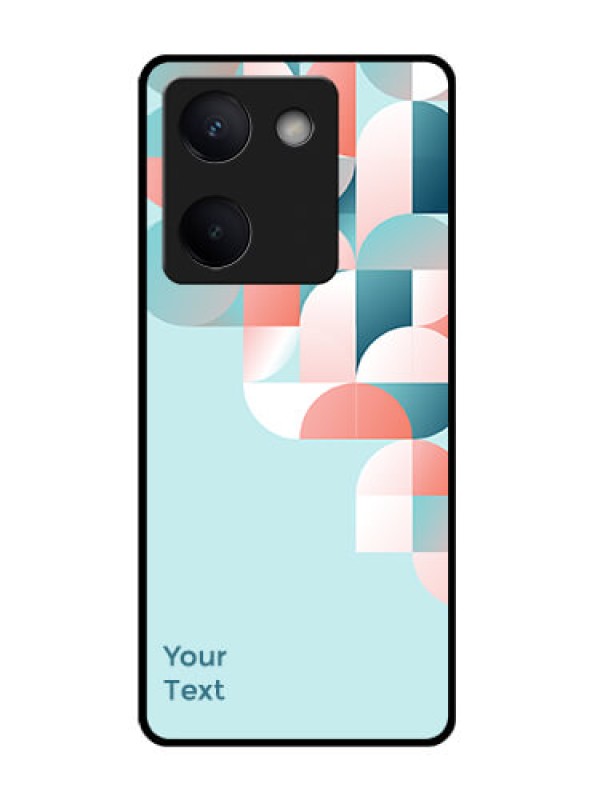 Custom Vivo Y300 Plus 5G Custom Glass Phone Case - Stylish Semi - Circle Pattern Design