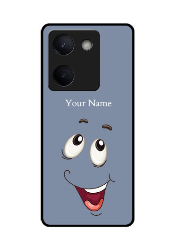 Vivo Y300 Plus 5G Custom Glass Phone Case - Laughing Cartoon Face Design
