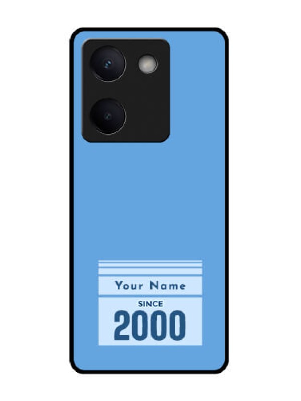 Custom Vivo Y300 Plus 5G Custom Glass Phone Case - Custom Year Of Birth Design