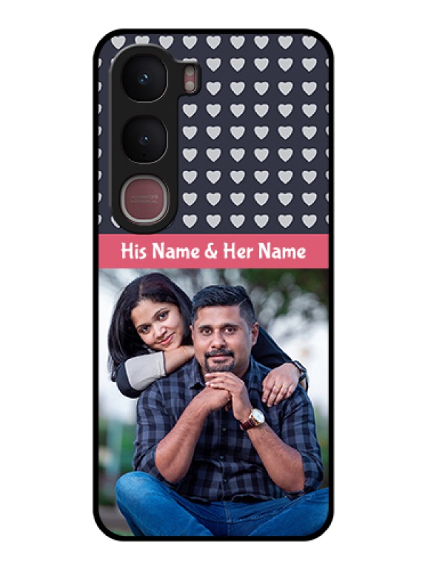 Custom Vivo Y31 5G Custom Glass Phone Case - Love Symbols Design