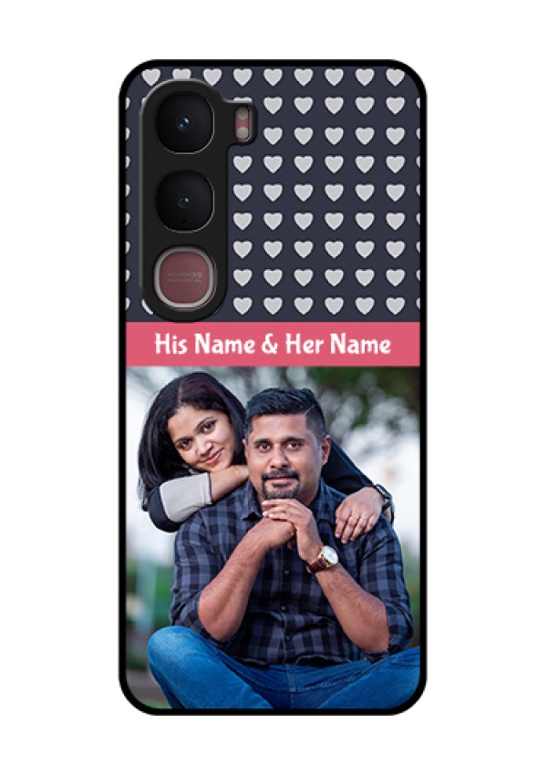Vivo Y31 5G Custom Glass Phone Case - Love Symbols Design