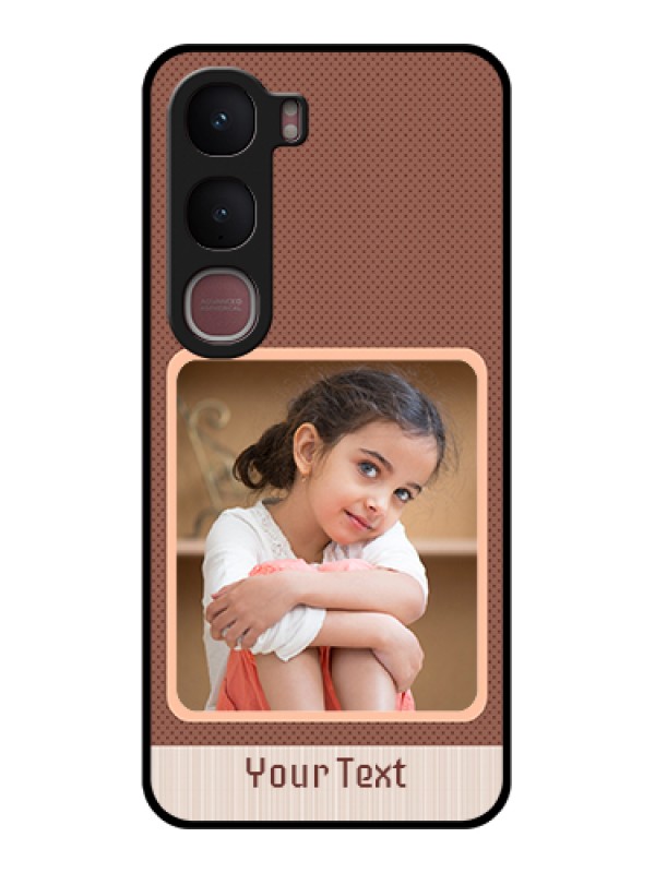 Custom Vivo Y31 5G Custom Glass Phone Case - Simple Pic Upload Design