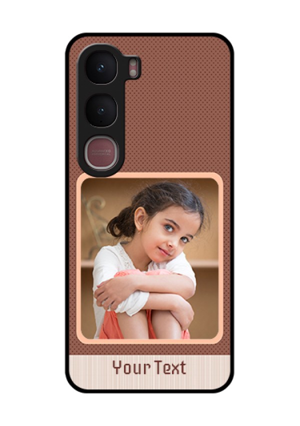 Vivo Y31 5G Custom Glass Phone Case - Simple Pic Upload Design