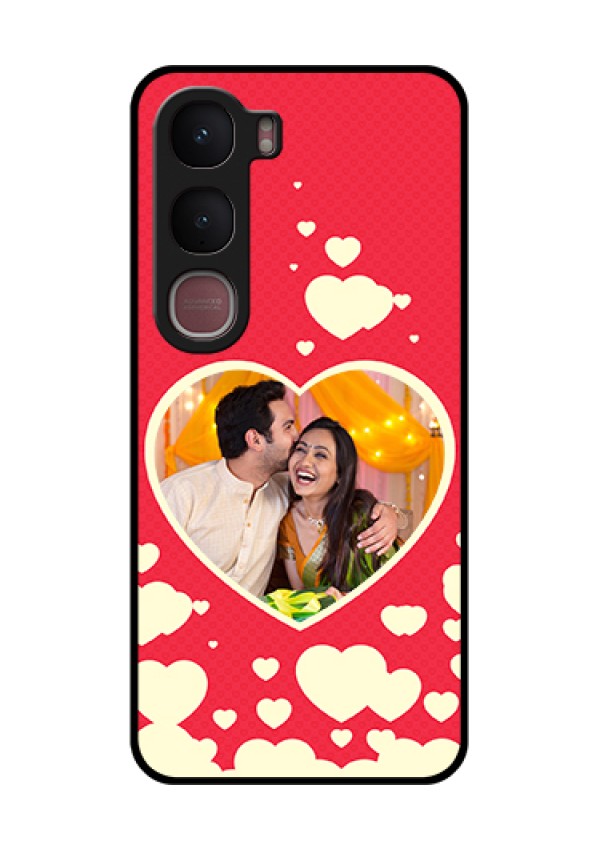 Vivo Y31 5G Custom Glass Phone Case - Love Symbols Phone Cover Design