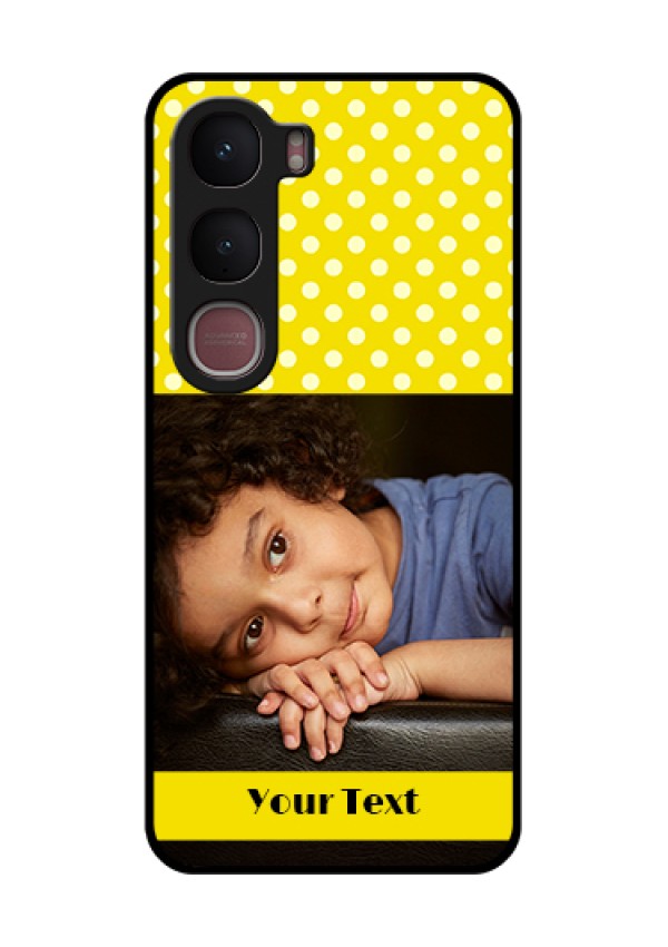 Vivo Y31 5G Custom Glass Phone Case - Bright Yellow Case Design