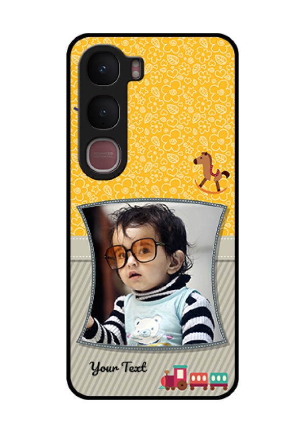 Vivo Y31 5G Custom Glass Phone Case - Baby Picture Upload Design