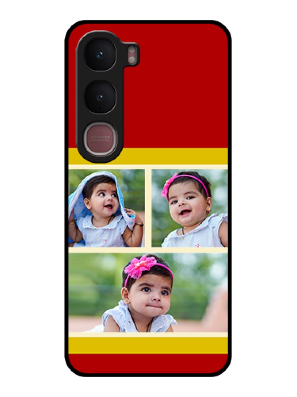 Custom Vivo Y31 5G Custom Glass Phone Case - Multiple Pic Upload Design