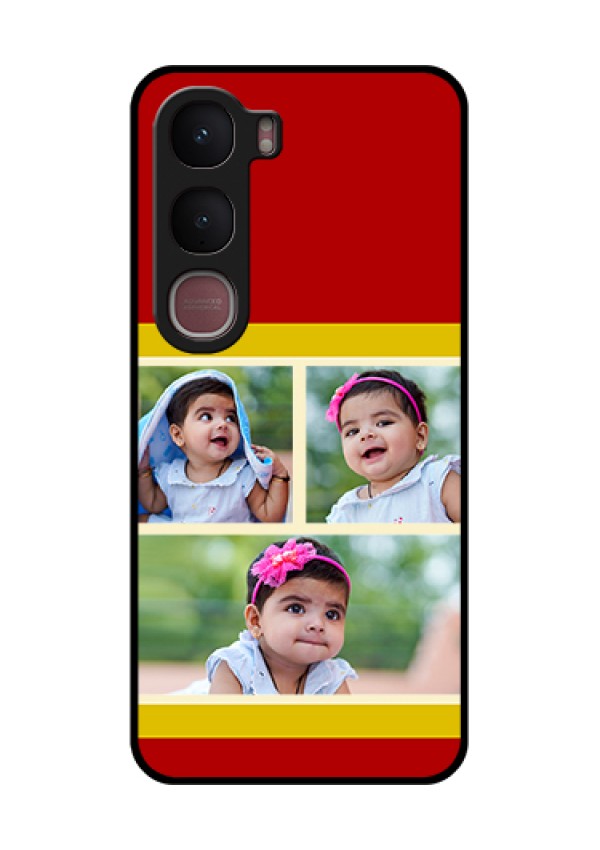 Vivo Y31 5G Custom Glass Phone Case - Multiple Pic Upload Design