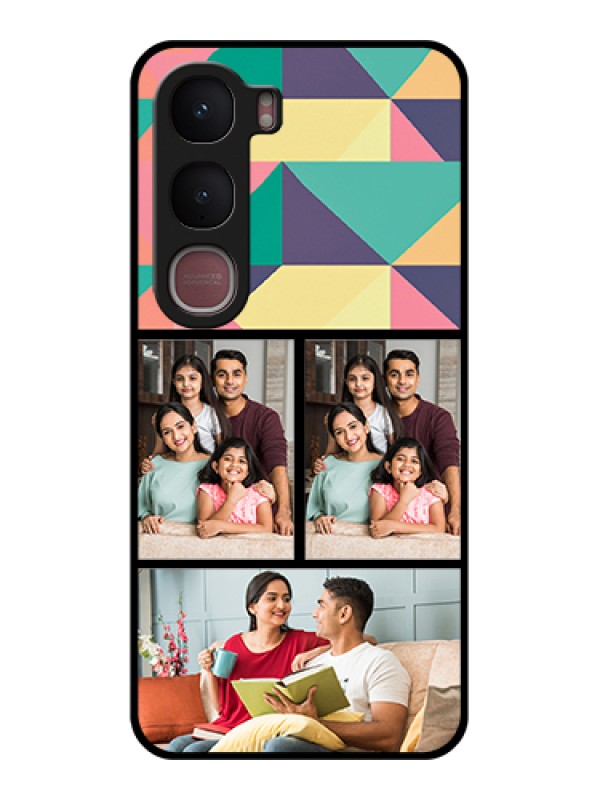 Custom Vivo Y31 5G Custom Glass Phone Case - Bulk Pic Upload Design