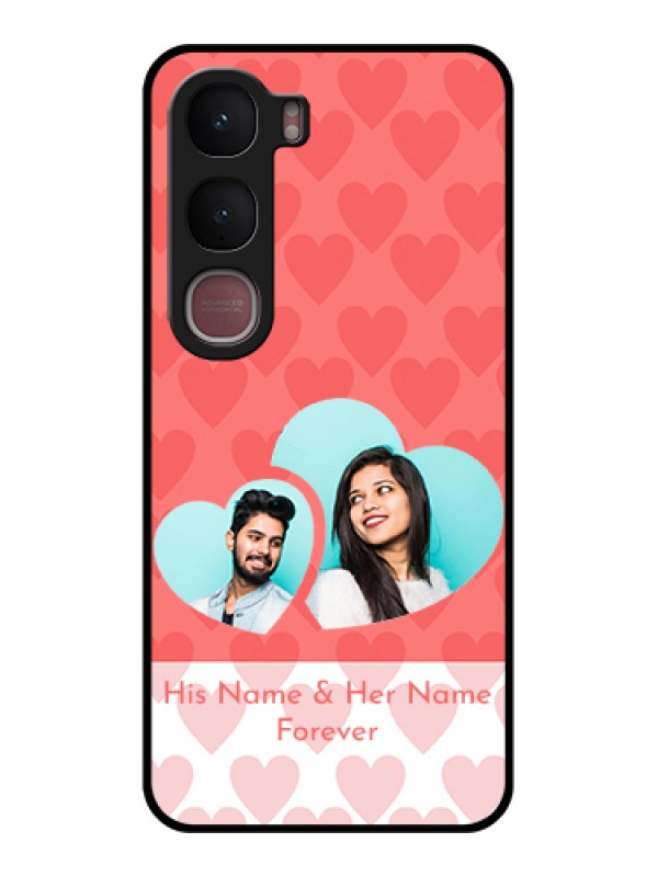 Custom Vivo Y31 5G Custom Glass Phone Case - Couple Pic Upload Design