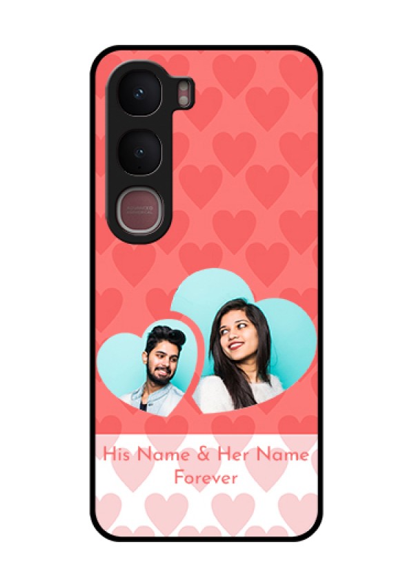 Vivo Y31 5G Custom Glass Phone Case - Couple Pic Upload Design